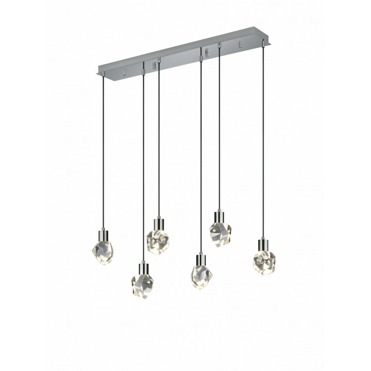 VERANO 354510606 φωτιστικό κρεμαστό LED TRIO LIGHTING -TRIO SELECT χρωμέ