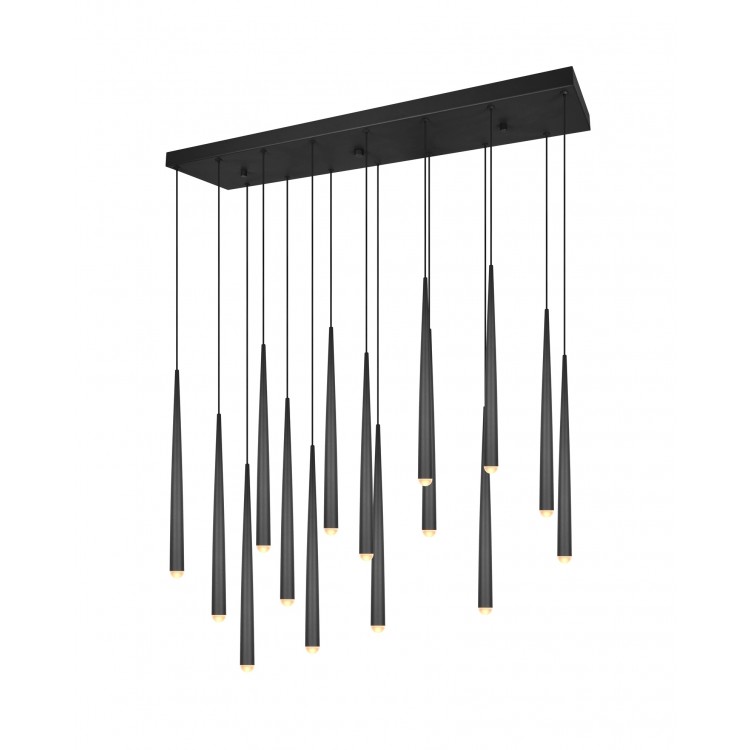 CALA 354811532 φωτιστικό κρεμαστό LED TRIO LIGHTING -TRIO SELECT μαύρο ματ