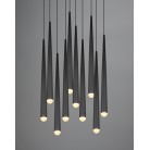 CALA 354831032 φωτιστικό κρεμαστό LED TRIO LIGHTING -TRIO SELECT μαύρο ματ