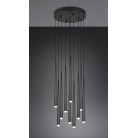 CALA 354831032 φωτιστικό κρεμαστό LED TRIO LIGHTING -TRIO SELECT μαύρο ματ
