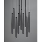 CALA 354831032 φωτιστικό κρεμαστό LED TRIO LIGHTING -TRIO SELECT μαύρο ματ