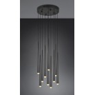 CALA 354831032 φωτιστικό κρεμαστό LED TRIO LIGHTING -TRIO SELECT μαύρο ματ