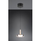 CELESTE 354910132 φωτιστικό κρεμαστό LED TRIO LIGHTING μαύρο ματ