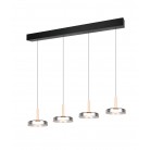 CELESTE 354910432 φωτιστικό κρεμαστό LED TRIO LIGHTING μαύρο ματ