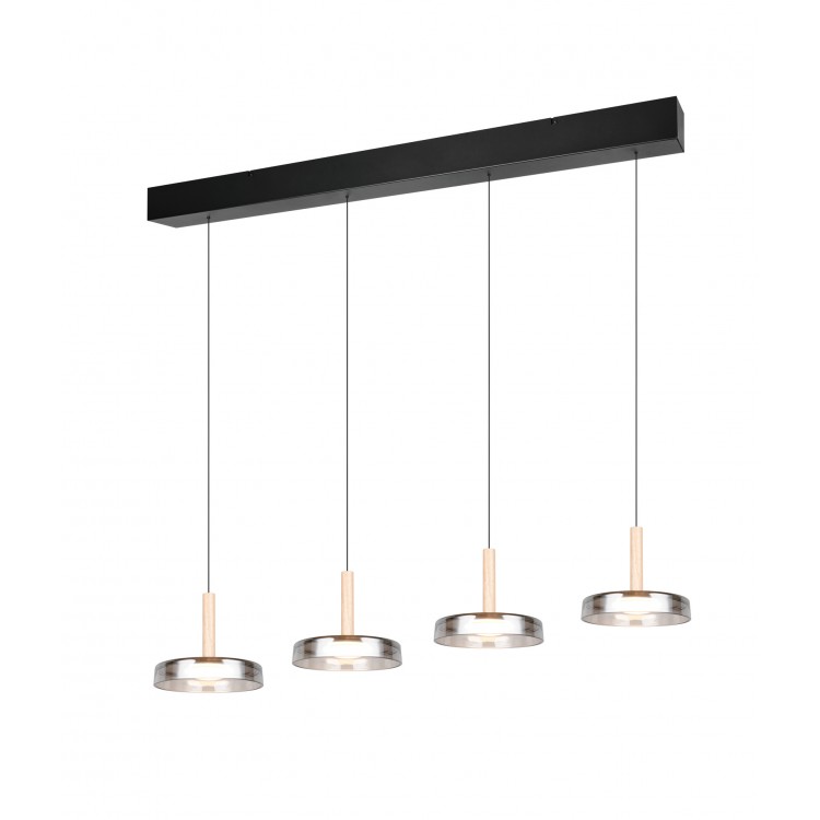 CELESTE 354910432 φωτιστικό κρεμαστό LED TRIO LIGHTING μαύρο ματ