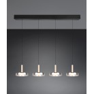 CELESTE 354910432 φωτιστικό κρεμαστό LED TRIO LIGHTING μαύρο ματ