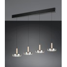 CELESTE 354910432 φωτιστικό κρεμαστό LED TRIO LIGHTING μαύρο ματ