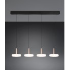 CELESTE 354910465 φωτιστικό κρεμαστό LED TRIO LIGHTING καφέ