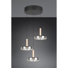 CELESTE 354930332 φωτιστικό κρεμαστό LED TRIO LIGHTING μαύρο ματ
