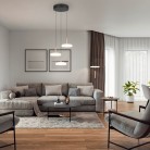 CELESTE 354930365 φωτιστικό κρεμαστό LED TRIO LIGHTING καφέ