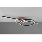 MONTILLA Φωτιστικό οροφής / τοίχου LED TRIO LIGHTING  643010302 μαύρο - μπρονζέ