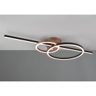MONTILLA Φωτιστικό οροφής / τοίχου LED TRIO LIGHTING  643010302 μαύρο - μπρονζέ