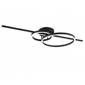 MONTILLA Φωτιστικό οροφής / τοίχου LED TRIO LIGHTING  643010332 μαύρο