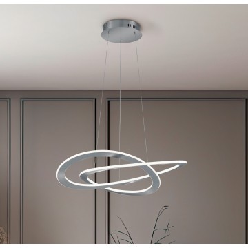 OAKLAND Κρεμαστό Φωτιστικό Trio Lighting Νίκελ Ματ  321710107