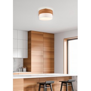 SEASONS Φωτιστικό Οροφής REALITY LIGHTING 611500201 Υφασμάτινο Ξύλινο