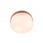 SEASONS Φωτιστικό Οροφής REALITY LIGHTING 611500301 Λευκό Υφασμάτινο Ξύλινο
