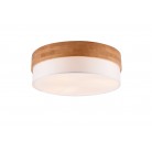 SEASONS Φωτιστικό Οροφής REALITY LIGHTING 611500301 Λευκό Υφασμάτινο Ξύλινο
