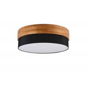SEASONS Φωτιστικό Οροφής REALITY LIGHTING 611500302 Μαύρο Υφασμάτινο Ξύλινο