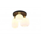 DIVA Φωτιστικό Οροφής REALITY LIGHTING 619800308 Οπάλ Μπρονζέ DIVA Φωτιστικό Οροφής REALITY LIGHTING 619800308 Οπάλ Μπρονζέ