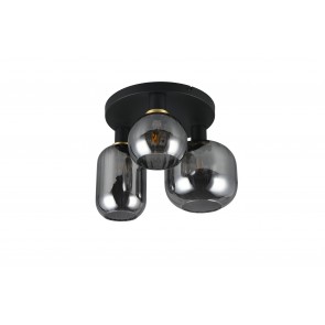 DIVA Φωτιστικό Οροφής REALITY LIGHTING 619800332 Γυάλινο Μαύρο