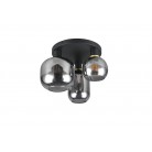 DIVA Φωτιστικό Οροφής REALITY LIGHTING 619800332 Γυάλινο Μαύρο