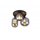 DIVA Φωτιστικό Οροφής REALITY LIGHTING 619800332 Γυάλινο Μαύρο