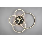 DRAKE φωτιστικό Οροφής TRIO LIGHTING 632210432 Μαύρο ματ