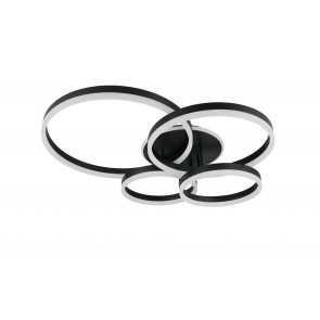 DRAKE φωτιστικό Οροφής TRIO LIGHTING 632210432 Μαύρο ματ