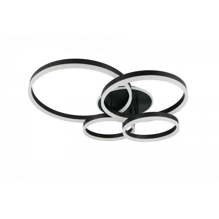 DRAKE φωτιστικό Οροφής TRIO LIGHTING 632210432 Μαύρο ματ