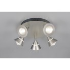 ROMEO φωτιστικό Οροφής TRIO LIGHTING 637010507 Νίκελ πεντάφωτο