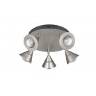 ROMEO φωτιστικό Οροφής TRIO LIGHTING 637010507 Νίκελ πεντάφωτο