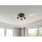 ROMEO φωτιστικό Οροφής TRIO LIGHTING 637010532 Μαύρο πεντάφωτο
