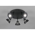 ROMEO φωτιστικό Οροφής TRIO LIGHTING 637010532 Μαύρο πεντάφωτο