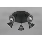ROMEO φωτιστικό Οροφής TRIO LIGHTING 637010532 Μαύρο πεντάφωτο
