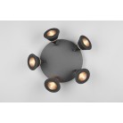 ROMEO φωτιστικό Οροφής TRIO LIGHTING 637010532 Μαύρο πεντάφωτο