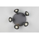 ROMEO φωτιστικό Οροφής TRIO LIGHTING 637010532 Μαύρο πεντάφωτο