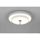 KEATON φωτιστικό Οροφής TRIO LIGHTING 640210176 Γκρι Καφέ δισκοειδές
