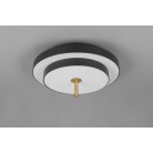 KEATON φωτιστικό Οροφής TRIO LIGHTING 640210180 Μαύρο ορειχάλκινο