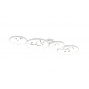 GROOVY φωτιστικό Οροφής LED TRIO LIGHTING 642110431 Λευκό ματ