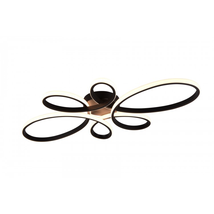 FLY φωτιστικό Οροφής LED TRIO LIGHTING 645619132 Μαύρο ματ