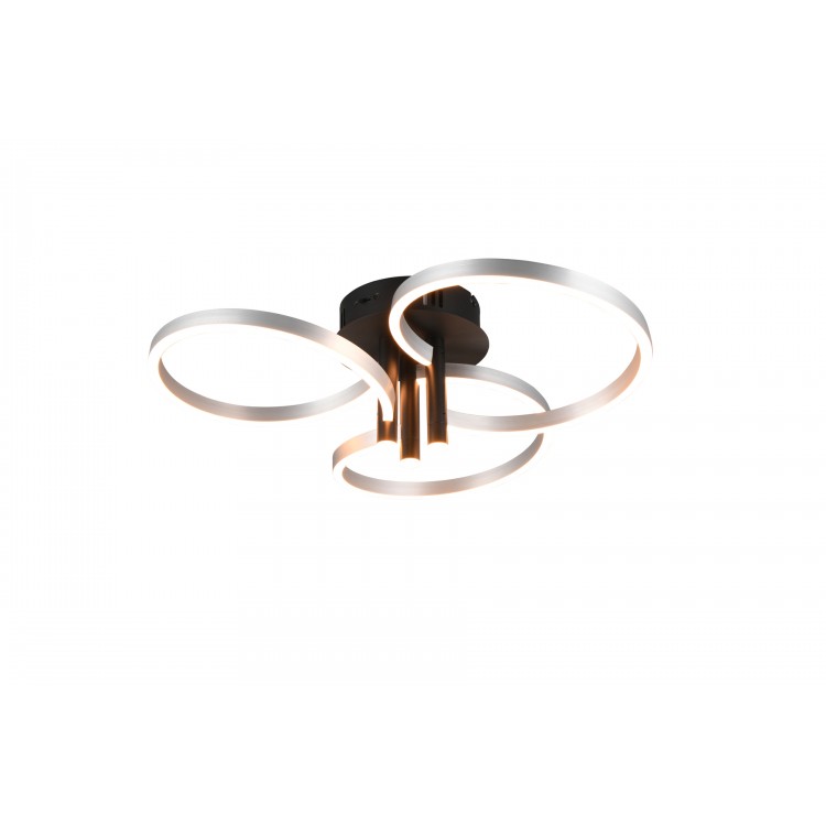 CARUSO φωτιστικό Οροφής LED TRIO LIGHTING 648110605 Βουρτσισμένο αλουμίνιο