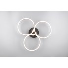 CARUSO φωτιστικό Οροφής LED TRIO LIGHTING 648110680 Μαύρο – Χρυσό