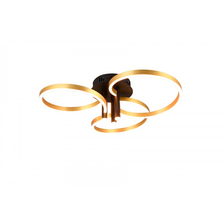 CARUSO φωτιστικό Οροφής LED TRIO LIGHTING 648110680 Μαύρο – Χρυσό