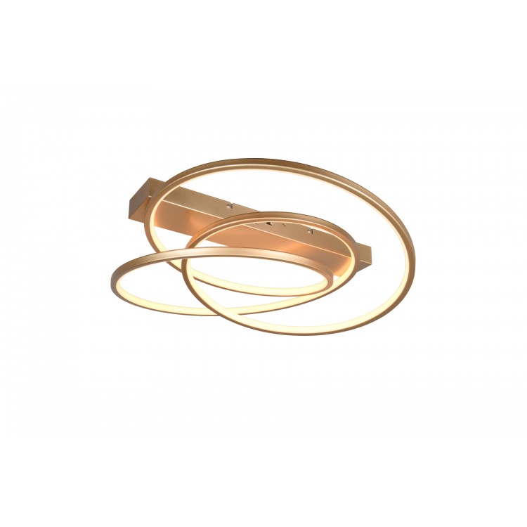 DARVIN φωτιστικό Οροφής LED TRIO LIGHTING 649110179 Χρυσό