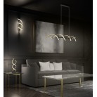 SEQUENCE Κρεμαστό Φωτιστικό LED TRIO LIGHTING  341810208 ράγα - Χρυσό