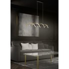 SEQUENCE Κρεμαστό Φωτιστικό LED TRIO LIGHTING  341810208 ράγα - Χρυσό