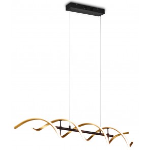 SEQUENCE Κρεμαστό Φωτιστικό LED TRIO LIGHTING  341810208 ράγα - Χρυσό