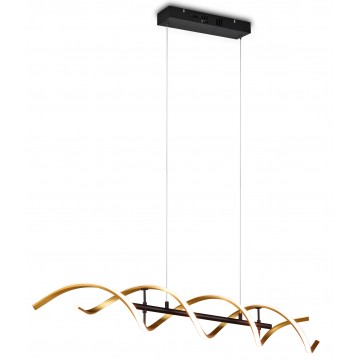 SEQUENCE Κρεμαστό Φωτιστικό LED TRIO LIGHTING  341810208 ράγα - Χρυσό