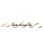 SEQUENCE Κρεμαστό Φωτιστικό LED TRIO LIGHTING  341810208 ράγα - Χρυσό
