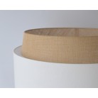 JUTHEA Φωτιστικό κρεμαστό VEIS cotton λευκό - jute natural Ø 50cm